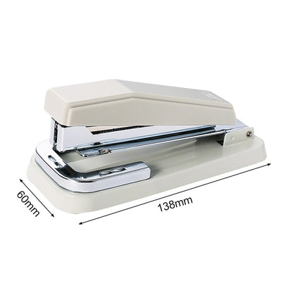 Deli 0414 Stapler Portable Rotatable Stapler 0012 Staple Nail(White)