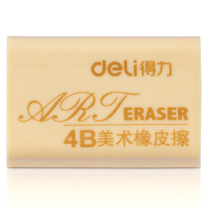 12 Pieces/BoxDeli 7535A 4B Eraser Drawing Exam Boxed Rubber Student Art Drawing Rubber