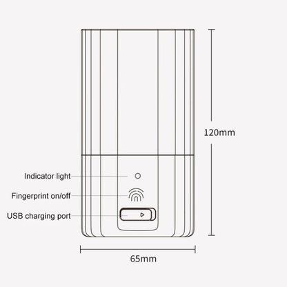 Mcomb Tasse de Stérilisation Intelligente à Chargement USB Étanche IPX7 (Vert)