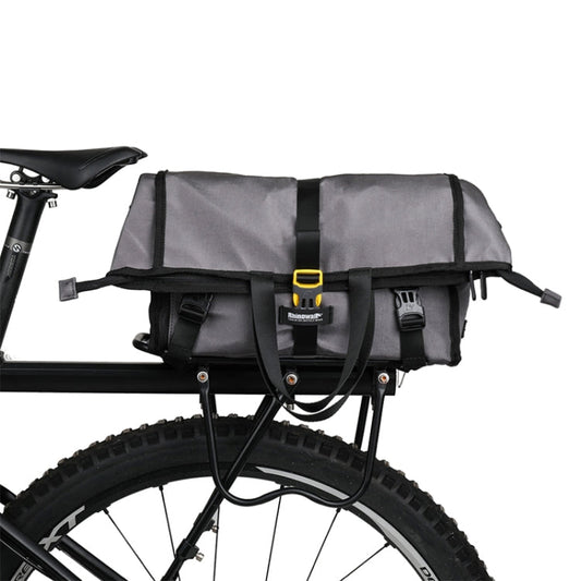 Rhinowalk Sacoche de Guidon à Bandoulière/Diagonal Sac de Rangement Arrière pour Vélo (X2002 Gris Foncé)