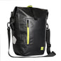 Rhinowalk Bicycle Backpack Full Waterproof Shelf Bag 25L Unilateral Frame Bag Long-distance Travel Bicycle Bag(Black Green)