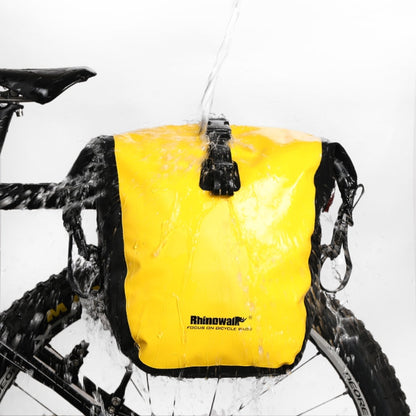 Rhinowalk Bicycle Fully Waterproof Shelf Backpack Medium and Long-distance Cycling Equipment Bag(Black)