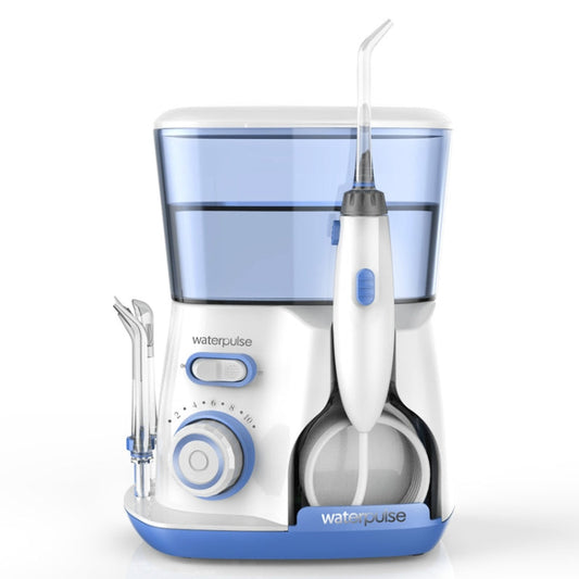 Waterpulse V300 800ml Oral Irrigator Dental Flosser Oral Hygiene Water Flossing Cleaner, Plug Type:US(Blue)