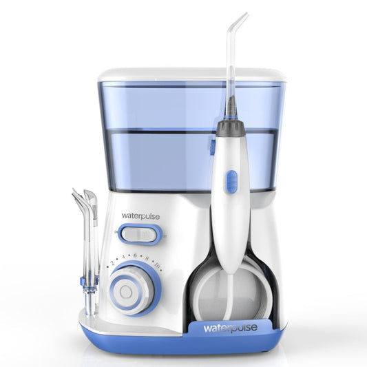 Waterpulse V300 800ml Oral Irrigator Dental Flosser Oral Hygiene Water Flossing Cleaner, Plug Type:US(Blue)