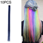 10 PCS Chemical Fiber Wig One-Step Gradient Color Single Card Wig, Stretched Length:24inches(41#)