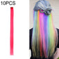 10 PCS Chemical Fiber Wig One-Step Gradient Color Single Card Wig, Stretched Length:24inches(43#)