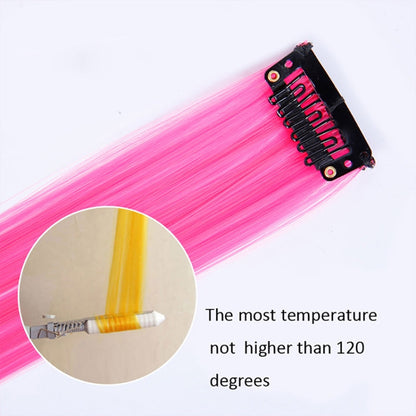 10 PCS Chemical Fiber Wig One-Step Gradient Color Single Card Wig, Stretched Length:24inches(48#)