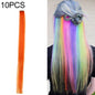10 PCS Chemical Fiber Wig One-Step Gradient Color Single Card Wig, Stretched Length:24inches(42#)