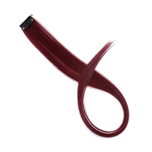 10 PCS Chemical Fiber Wig One-Step Gradient Color Single Card Wig, Stretched Length:24inches(25#)