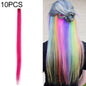 10 perruques en fibre chimique, couleur dégradée en une étape, perruque à carte unique, longueur étirée : 24 pouces (31#)