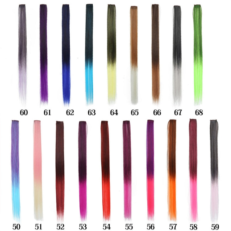 10 perruques en fibre chimique, couleur dégradée en une étape, perruque à carte unique, longueur étirée : 24 pouces (31#)