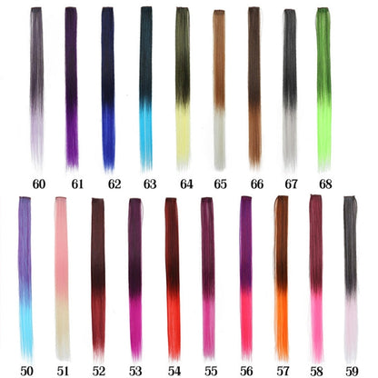 10 perruques en fibre chimique, couleur dégradée en une étape, perruque à carte unique, longueur étirée : 24 pouces (31#)