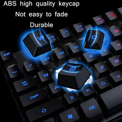 X-L SWAB GX50 Computer Manipulator Feel Wired Keyboard + Macro Programming Mouse, Color： Black Mixed Light