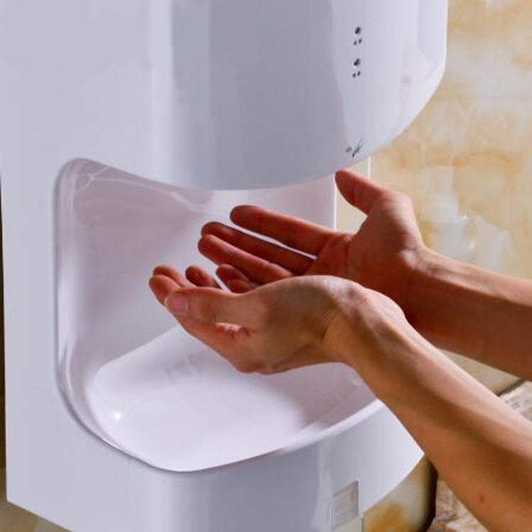 MODUN Sèche-mains intelligent entièrement automatique à grande vitesse, chaud et froid, pour toilettes, taille : 250*165*470MM (blanc)