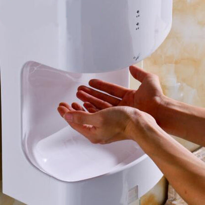 MODUN Sèche-mains intelligent entièrement automatique à grande vitesse, chaud et froid, pour toilettes, taille : 250*165*470MM (blanc)