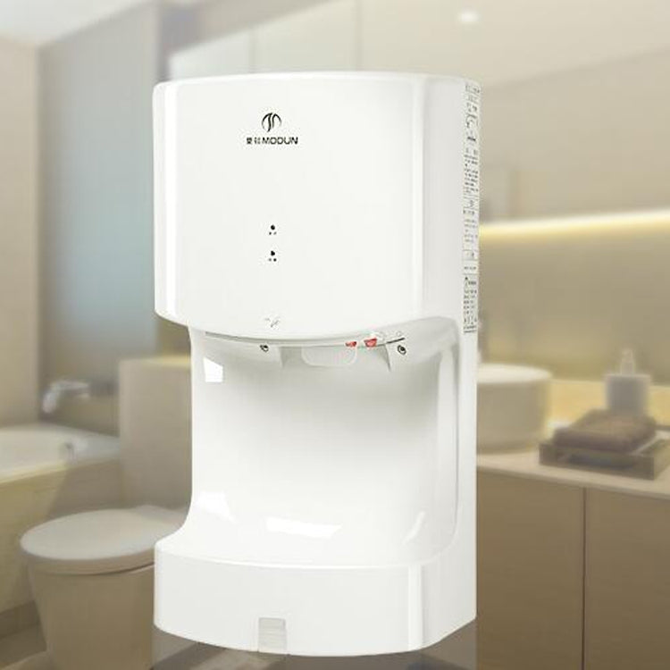 MODUN Sèche-mains intelligent entièrement automatique à grande vitesse, chaud et froid, pour toilettes, taille : 250*165*470MM (blanc)