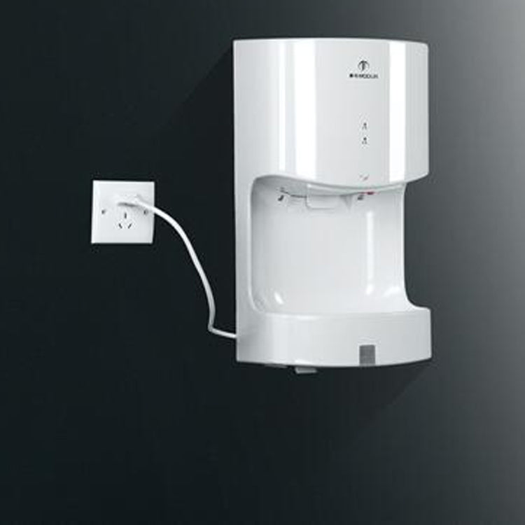 MODUN Sèche-mains intelligent entièrement automatique à grande vitesse, chaud et froid, pour toilettes, taille : 250*165*470MM (blanc)