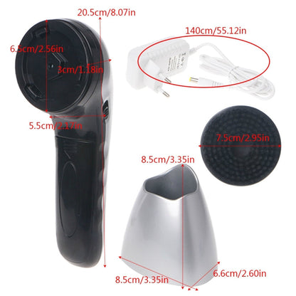 CNaier AE-710 Portable Handheld Automatic Electric Shoe Brush Shine Polisher(Silver)