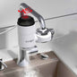 Robinet d'eau chaude électrique Zoosen Type de raccordement du robinet d'eau chaude instantané Prise CN, Style:Blanc + Protection contre les fuites