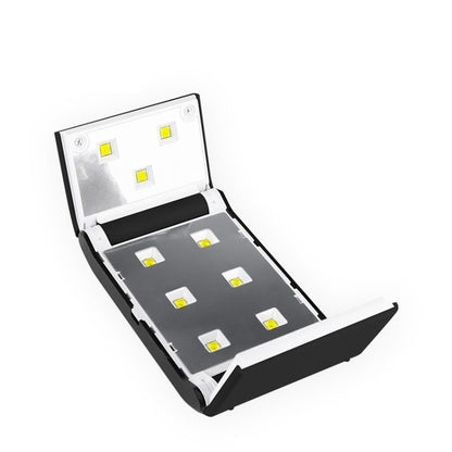 BLUEQUE 36W Manicure Lamp Rechargeable Portable Folding LED/UV Phototherapy Machine Nail Lamp, Specification:Battery Type(Black)