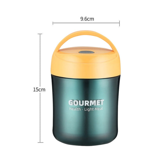 GOURMET Stainless Steel Insulation Cup Double-Sealed Insulation Soup Cup(Yellow)