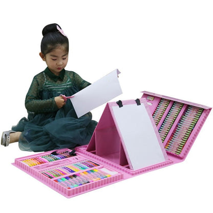 176 In 1 Painting Gift Box Art Supplies Painting Set For Children(Red)