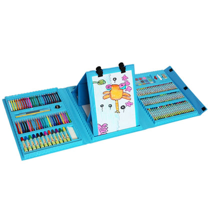 176 In 1 Painting Gift Box Art Supplies Painting Set For Children(Blue)