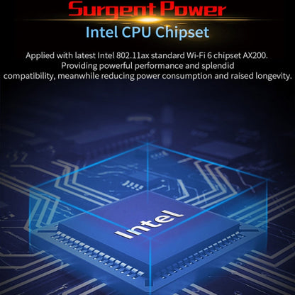 COMFAST Gaming Game 3000Mbps Gigabit Dual-Frequency Wireless Desktop Computer PCIE Wireless Network Card, Coverage: AX200