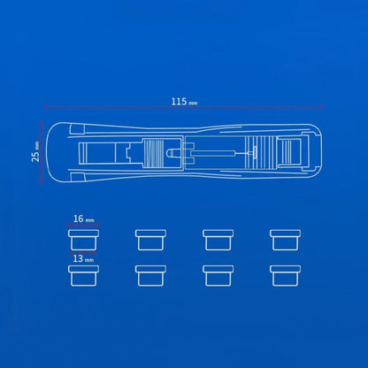 Deli Office Stationery Supplementary Clip Push Clipper, Specification: 8591