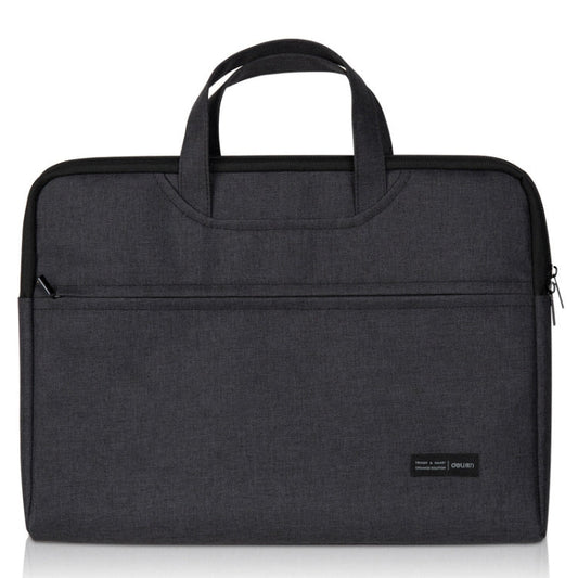 Deli 5590 Portable Briefcase Meeting Record Storage Bag Computer Bag(Black)