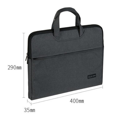 Deli 5590 Portable Briefcase Meeting Record Storage Bag Computer Bag(Black)