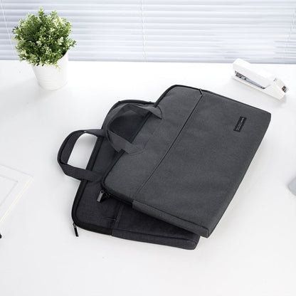 Deli 5590 Portable Briefcase Meeting Record Storage Bag Computer Bag(Black)