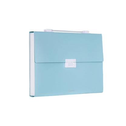 Deli 72410 A4 Layered File Information Bag Office Student File Storage Bag(Green)