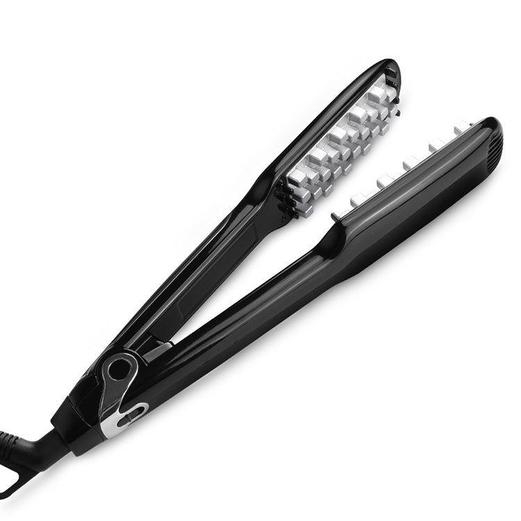 Multi-functional Long & Short Hair Styling Iron Ceramic Tourmaline Volumizing Hair Iron, Plug standard:US(Black gold)