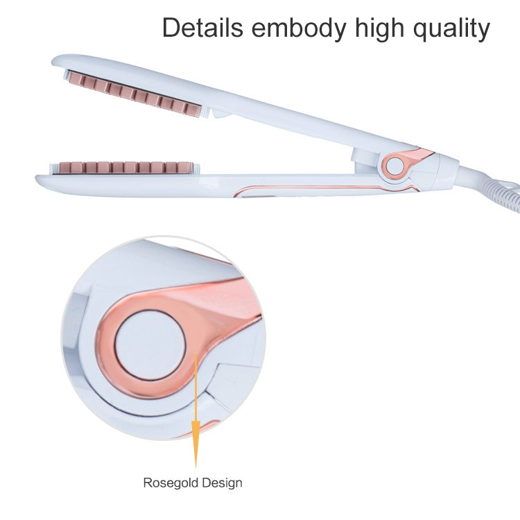 Multi-functional Long & Short Hair Styling Iron Ceramic Tourmaline Volumizing Hair Iron, Plug standard:US(Black gold)