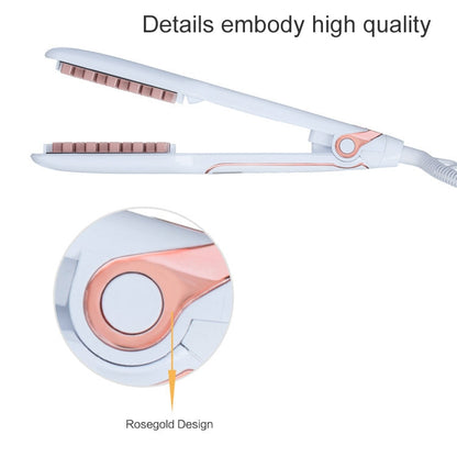 Multi-functional Long & Short Hair Styling Iron Ceramic Tourmaline Volumizing Hair Iron, Plug standard:US(Black gold)