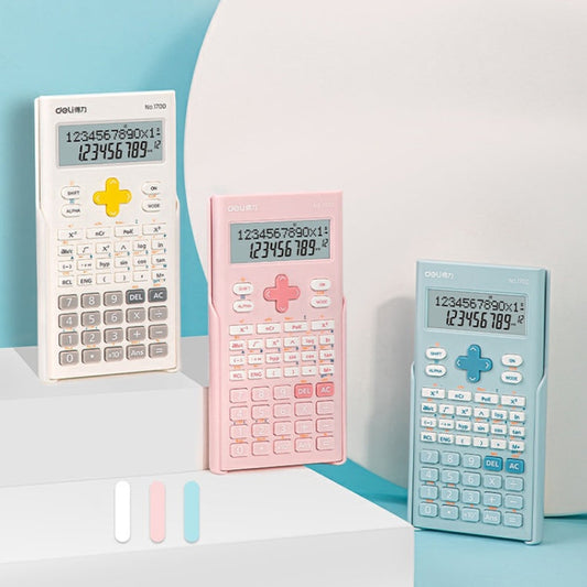 Deli 1700 Scientific Calculator Portable And Cute Student Calculator(Pink)