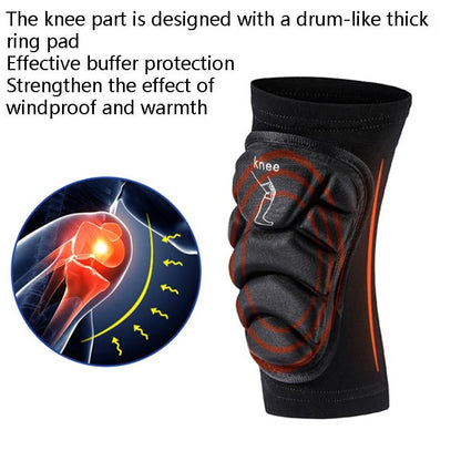 SULAITE GT--314 Cross Country Riding Ski Skating Roller Skating Knee Pads Outdoor Sports Protective Gear, Specification: M