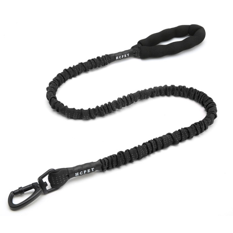 HCPET Corde de Traction pour Chien Corde Élastique Anti-Explosion Haute Élasticité pour Animaux, Longueur : 75 cm (Noir)