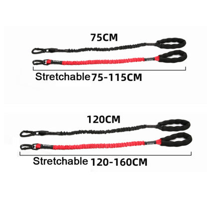 HCPET Dog Traction Rope Pet High-Elastic Explosion-Proof Elastic Rope, Length: 75cm(Red)