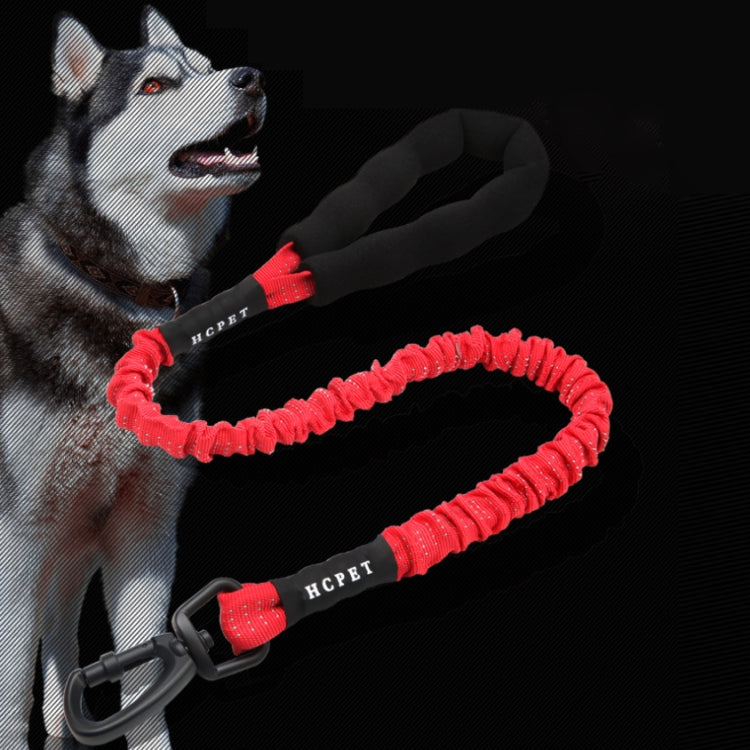 HCPET Corde de Traction pour Chien Corde Élastique Anti-Explosion Haute Élasticité pour Animaux, Longueur : 75 cm (Noir)