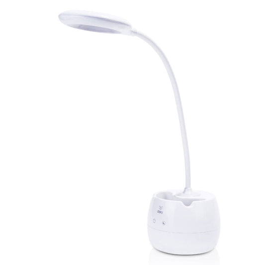 Lampe de Bureau USB Deli 4326 à Anneau Réglable sur Trois Niveaux avec Porte-Stylo