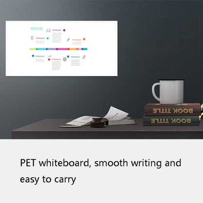 Deli Soft Iron Whiteboard Wall Sticker Office Study Home Erasable Magnetic Whiteboard Sticker, Size: 8715 (0.5x450x1000mm)