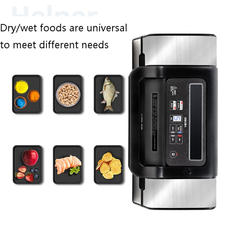 Deli Household Food Sealing Machine Fresh-Keeping Compression Small Packaging Machine, CN Plug, Model: 14891 (Black)