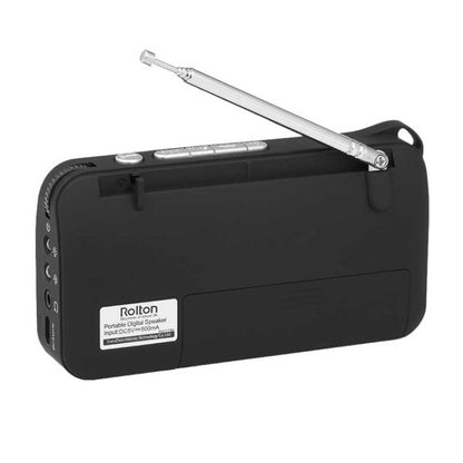 Rolton W405 Portable Mini FM Radio TF Card USB Receiver Music Player with LED Display(Gold)