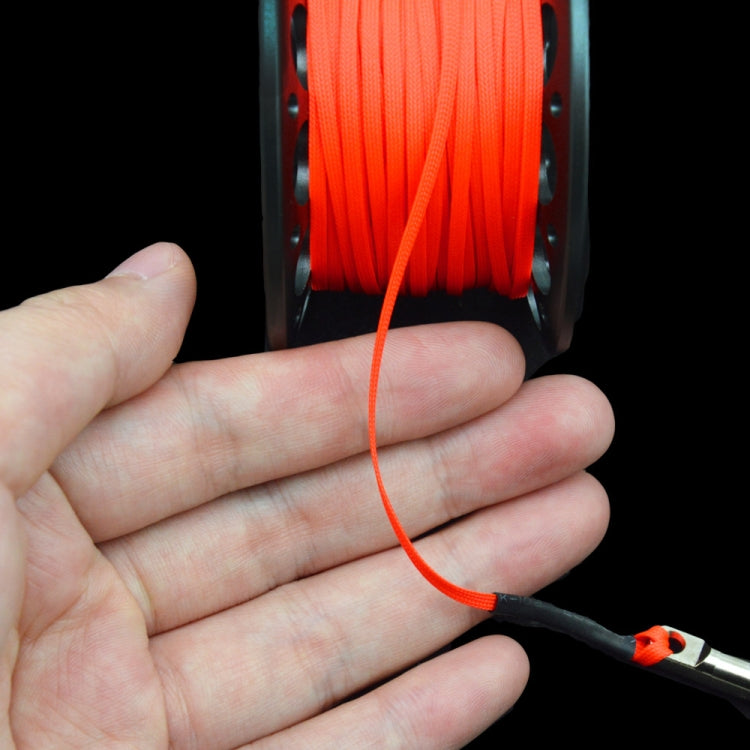 KEEP DIVING Aviation Sluminum Reel Double Hook Diving Buoy Rope Release Device, Color: 15m Black
