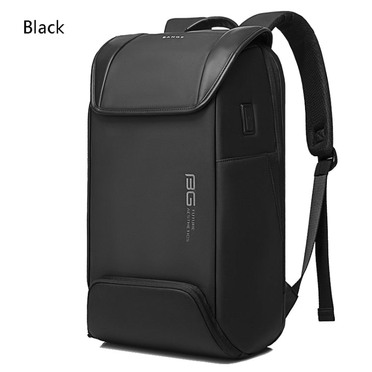 BANGE Men Anti-Theft Backpack Waterproof Large-Capacity Backpack Computer Bag(Black)