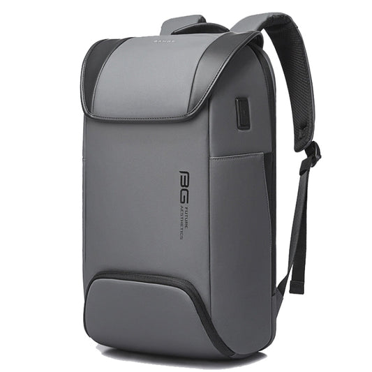 BANGE Sac à dos antivol homme étanche grande capacité sacoche d'ordinateur (gris)