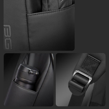 BANGE Men Anti-Theft Backpack Waterproof Large-Capacity Backpack Computer Bag(Black)