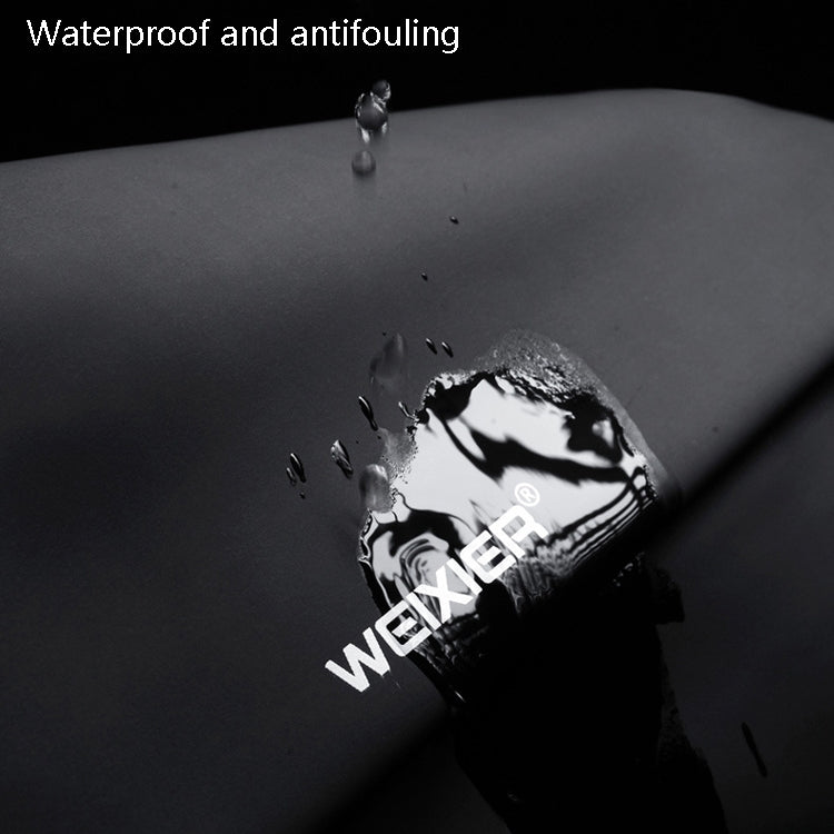 WEIXIER 8641 Sac banane imperméable pour homme Sac de poitrine multifonctionnel Sac à bandoulière de sport et de loisirs (Noir)